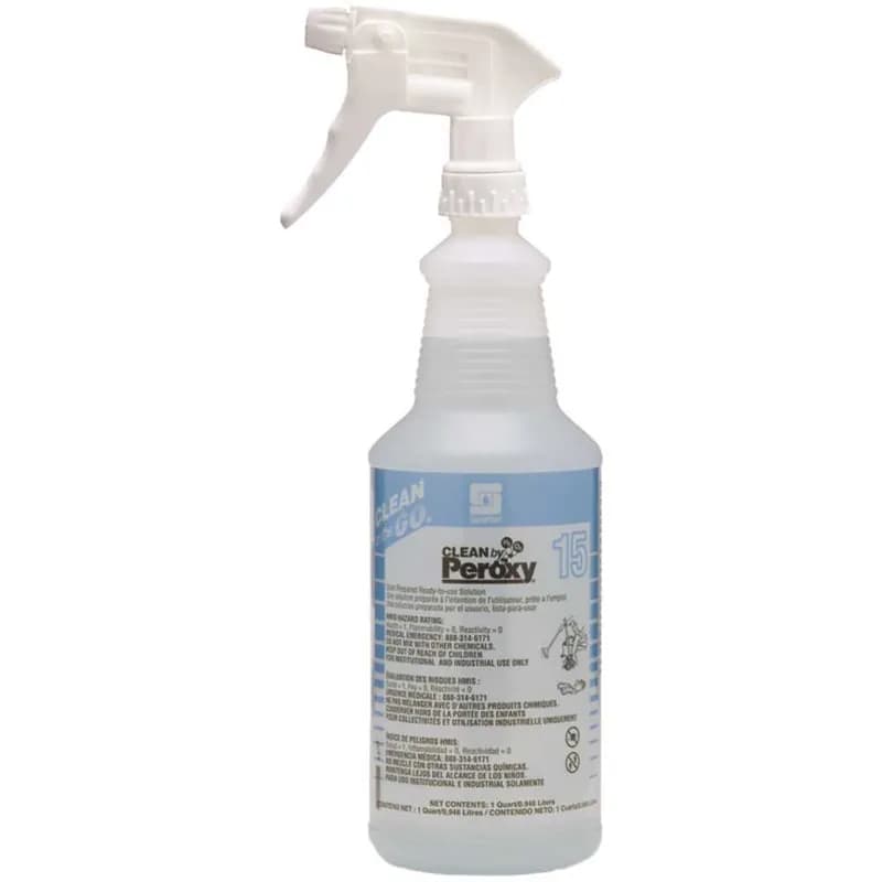 Clean on the Go® Spray Bottle & Trigger Sprayer 32 FLOZ 10X10.5 IN Plastic Translucent 1/Each