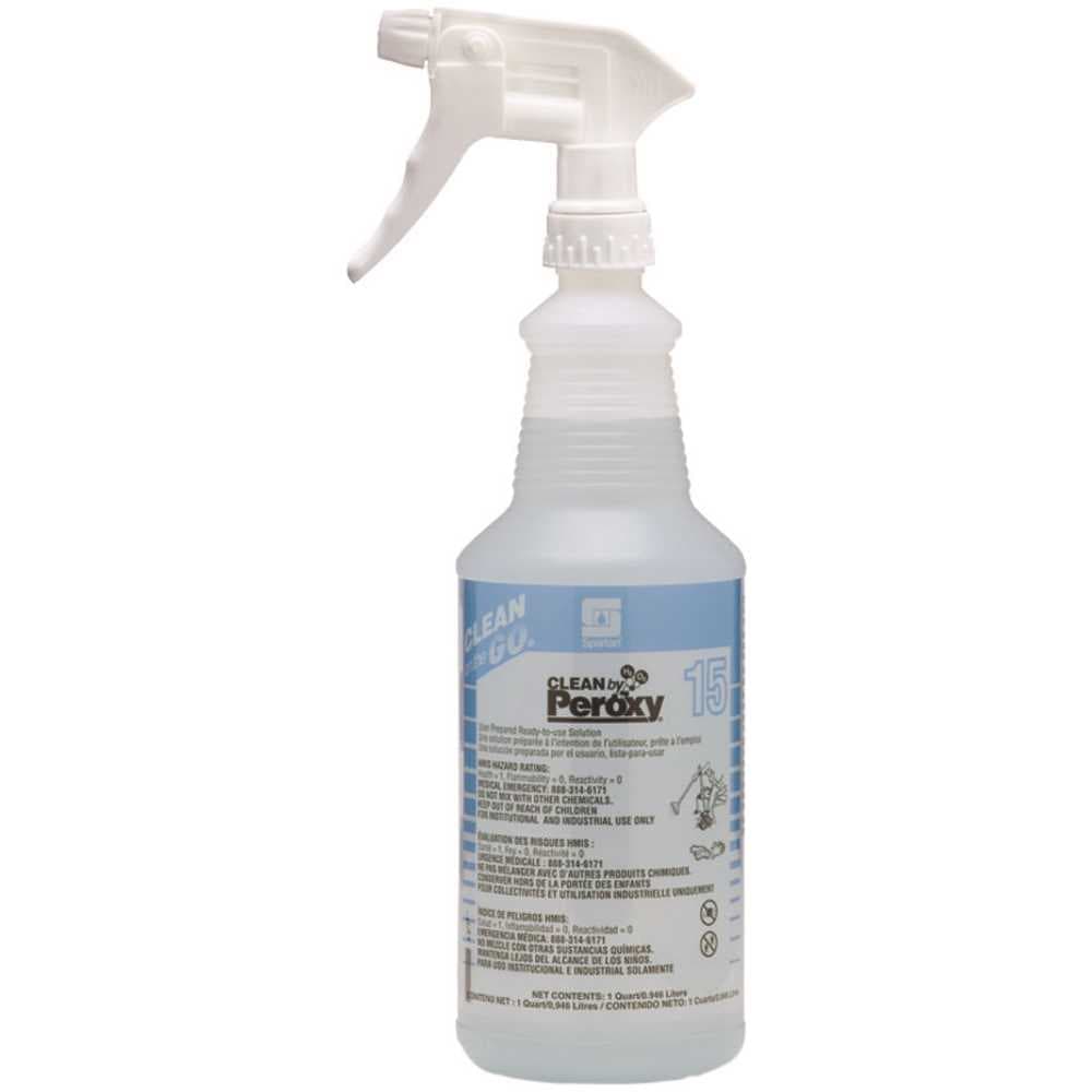 Clean on the Go® Spray Bottle & Trigger Sprayer 32 FLOZ 10X10.5 IN Plastic Translucent 1/Each