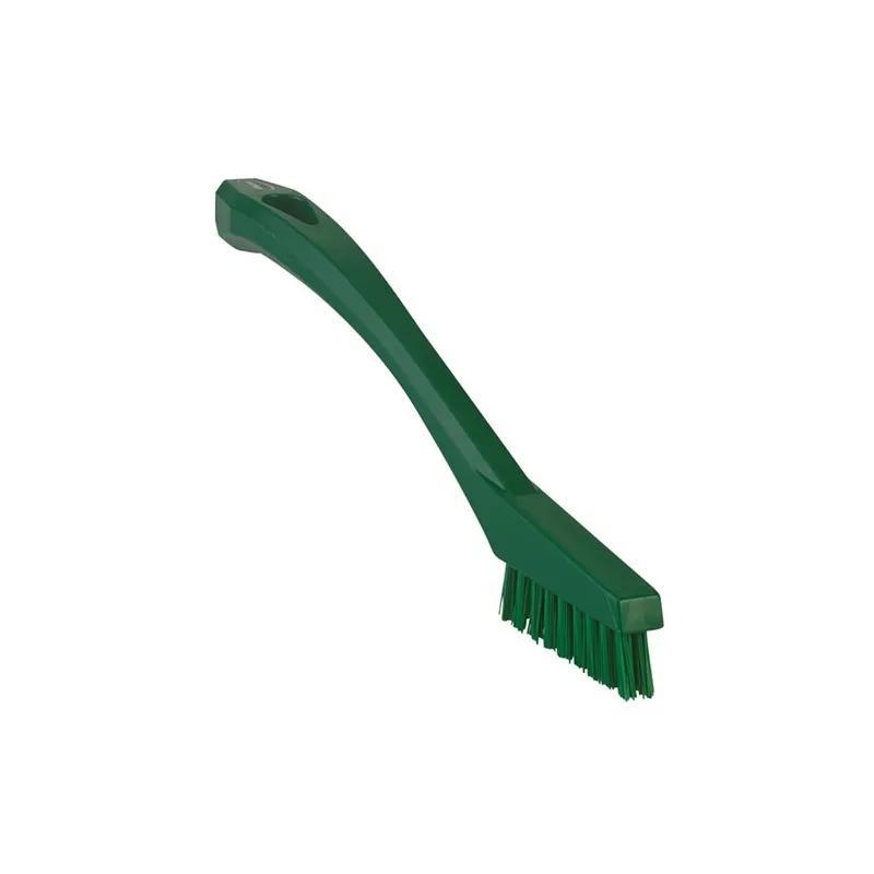 Vikan® General Purpose Detail Brush 8.1X0.8X1.2 IN PP Polyester Stainless Steel Green 1/Each