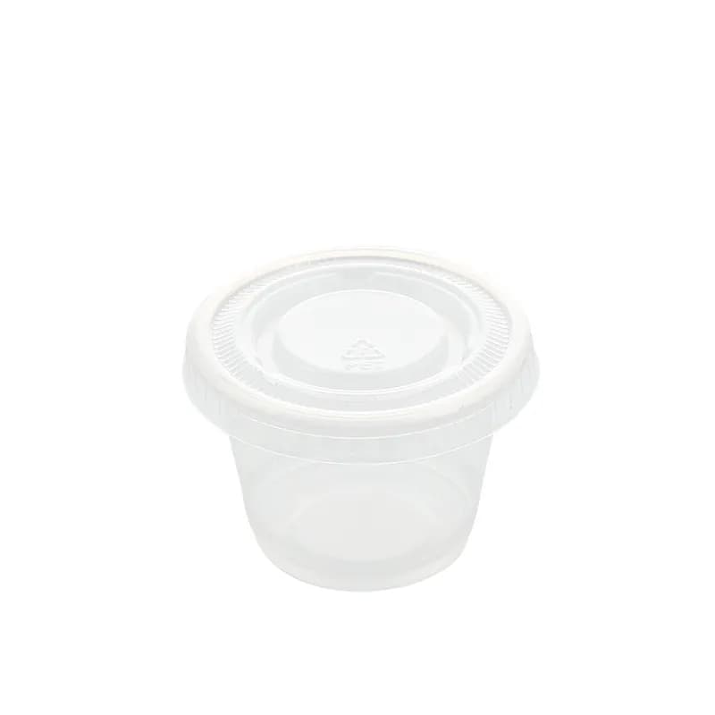 Lid PET Clear For 1 OZ Portion Cup 2500 Count/Pack 1 Packs/Case 2500 Count/Case