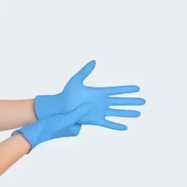 Gloves Large (LG) Blue Nitrile Powder-Free 10 Count/Pack 100 Packs/Case 1000 Count/Case