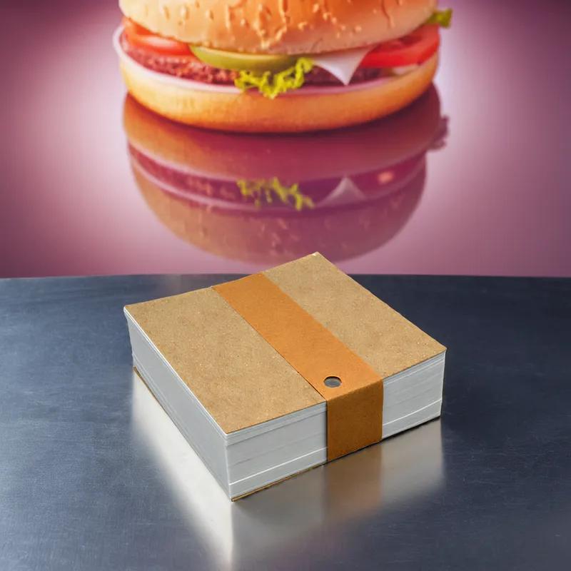 Burger Patty Sheet 4.5X4.5 IN Paper White With Hole 14000/Case
