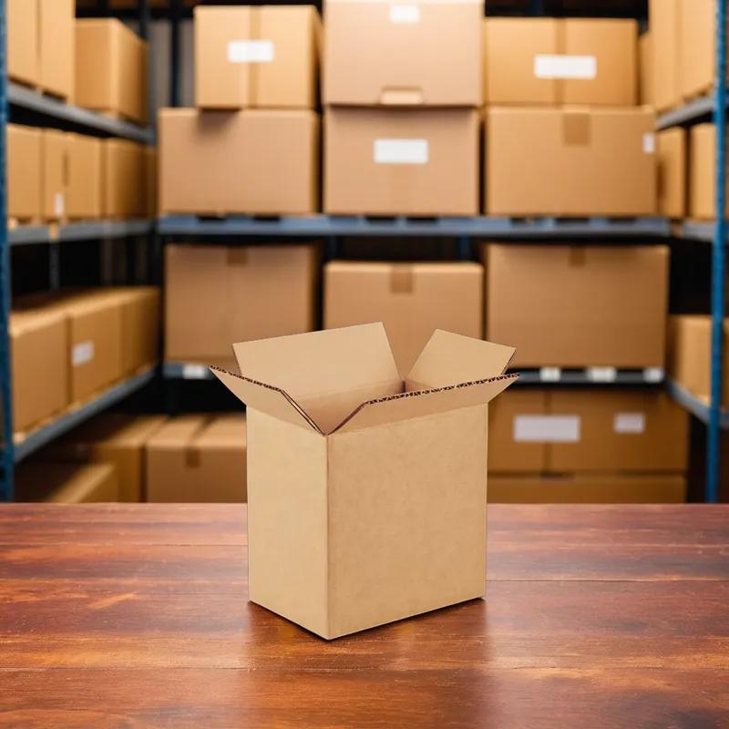 Regular Slotted Container (RSC) 6.4375X4.6875X6.375 IN Kraft Corrugated Cardboard 1/Each