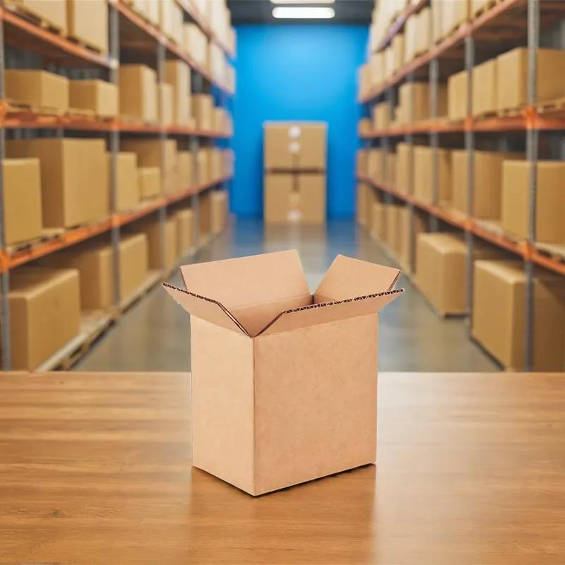 Regular Slotted Container (RSC) 6.4375X4.6875X6.375 IN Kraft Corrugated Cardboard 1/Each