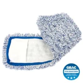 Mop Head 18 IN Blue Microfiber Loop End Pocket 1/Each