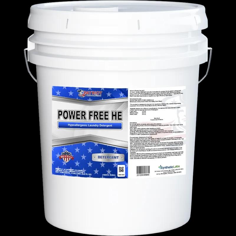 Patriot® Power Free Laundry Detergent 5 GAL High Efficiency (HE) With Brightener 1/Each