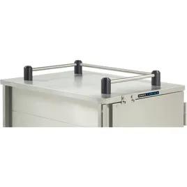 Top Rail For TQ Economy Tray Delivery Cart 3.12 IN Silver Stainless Steel 3-Sided 1/Each