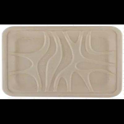 Cafeteria & School Lunch Tray Base 9.125X7.125X0.65 IN Fiber Natural 500/Case
