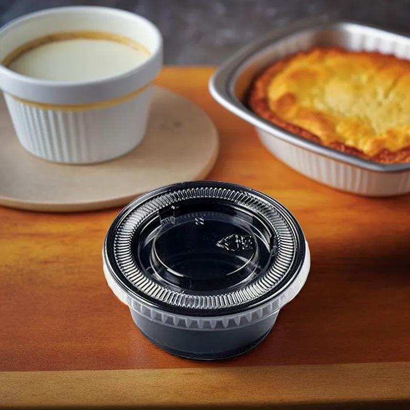 Victoria Bay Souffle & Portion Cup 3.25 OZ PP Black Round 2500/Case