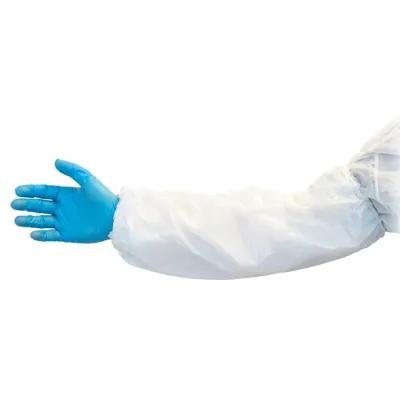Food Service Sleeve 18 IN White PE With Elastic 2000/Case