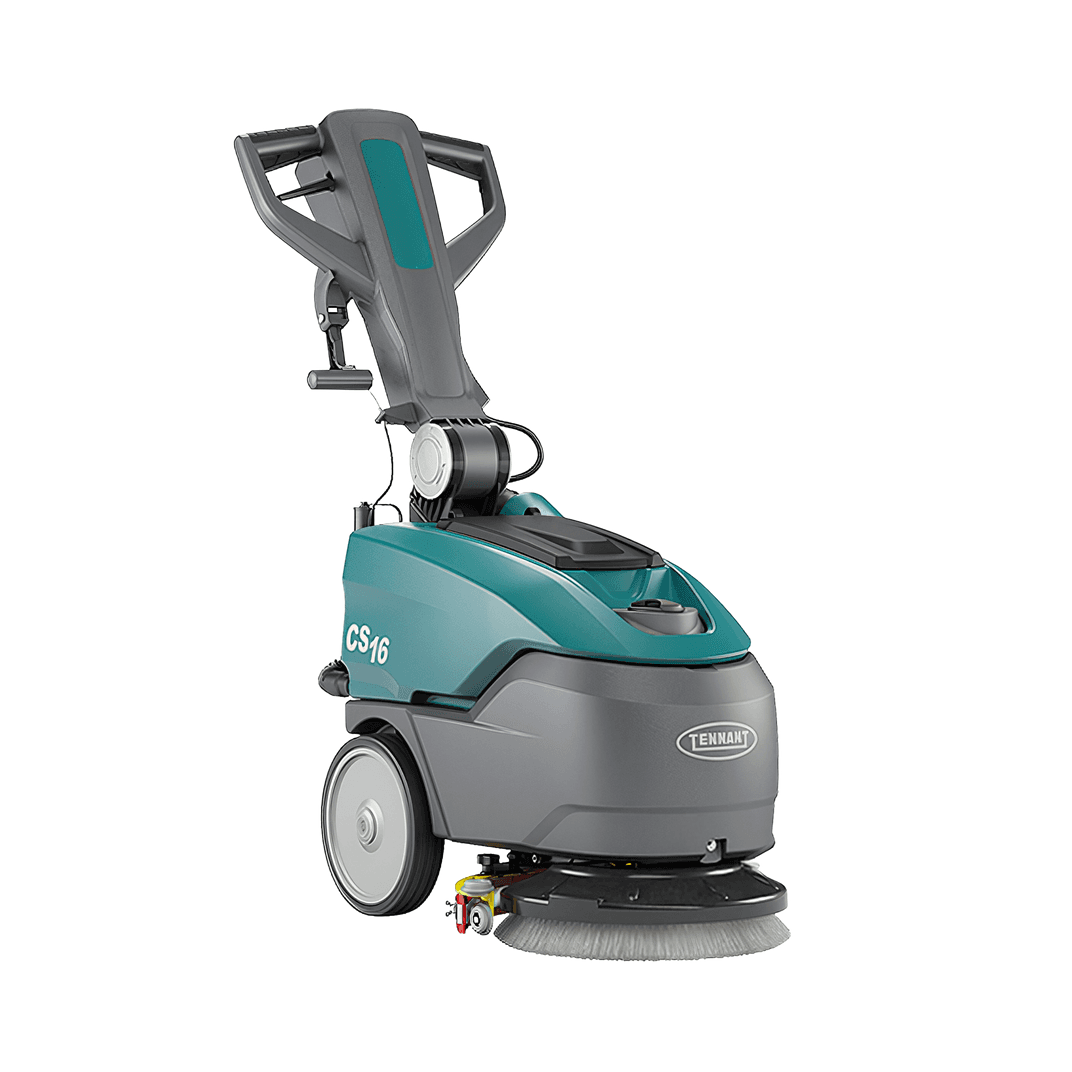 Tennant CS16 Commercial Use Floor Scrubber 37.4X17.7X47.2 IN 4.4 GAL 13.8IN Teal 24v With 13.8IN Head 1/Each
