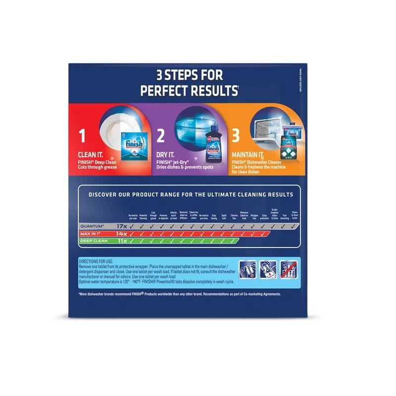 Finish Powerball Fresh Scent Dishmachine Detergent Tablet 376/Case