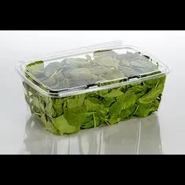 120 OZ 11.68X7.87X4.01 IN PET Clear Rectangle Tamper-Evident 116/Case