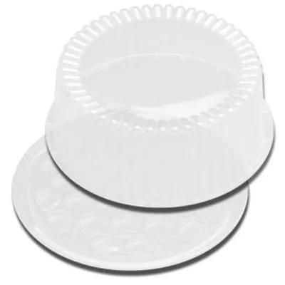 DisplayCake® Cake Container & Lid Combo 8 IN Clear 1-2 Layer 320/Case