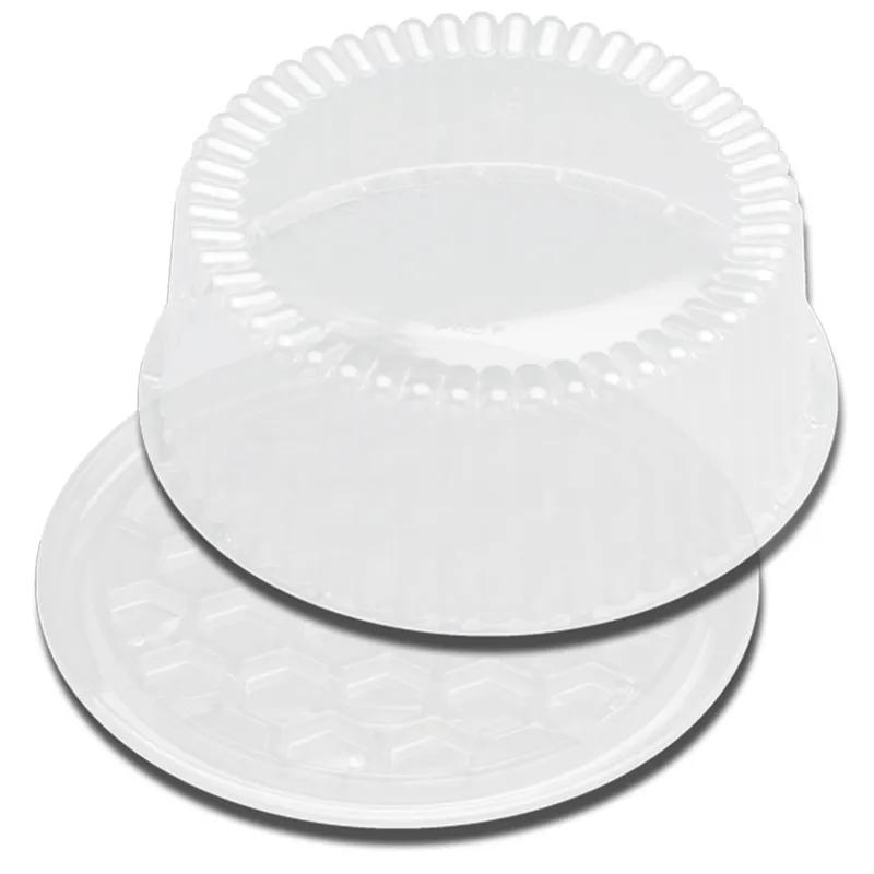 DisplayCake® Cake Container & Lid Combo 8 IN Clear 1-2 Layer 320/Case