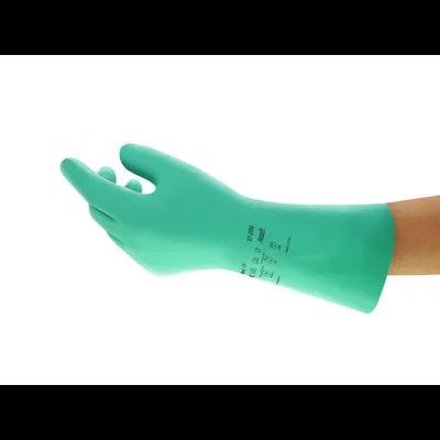 Chemicals Gloves Large (LG) 12.6 IN Green 8MIL Nitrile Rubber UltraGrip 12 Count/Pack 12 Packs/Case 144 Count/Case