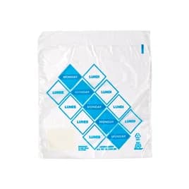 Tuffgards® Bag 6.5X7+1.75 IN Printed Monday High Density Portion Bag 2000/Case