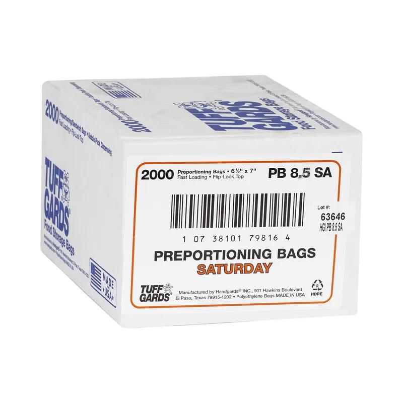 Tuffgards® Bag 6.5X7+1.5 IN Printed Saturday High Density Portion Bag 2000/Case