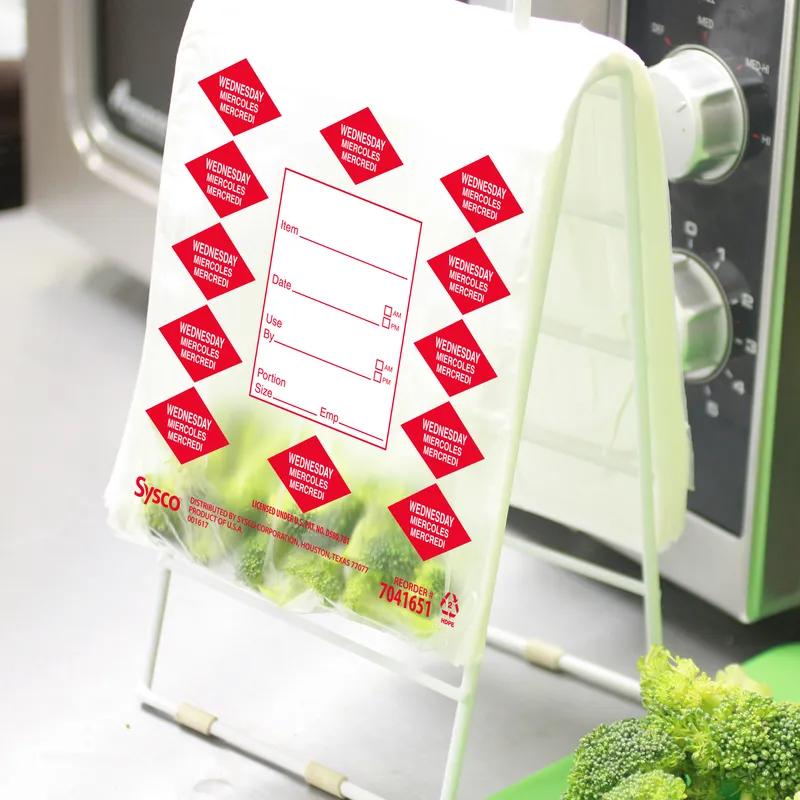 Tuffgards® Bag 6.5X7+1.75 IN 6.5 IN Printed Wednesday High Density Portion Bag 2000/Case