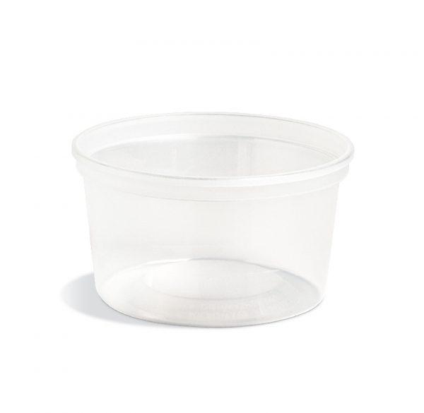 Value Deli Container Base 14 OZ PP Clear Freezer Safe 500/Case