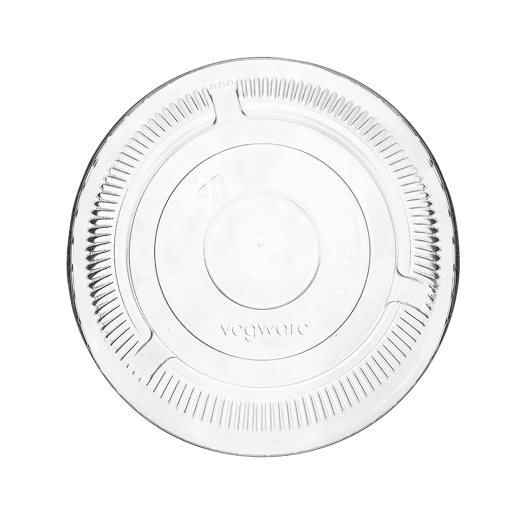 Lid Flat 3.78X0.39 IN PLA Clear For Cup No Hole 1000/Case