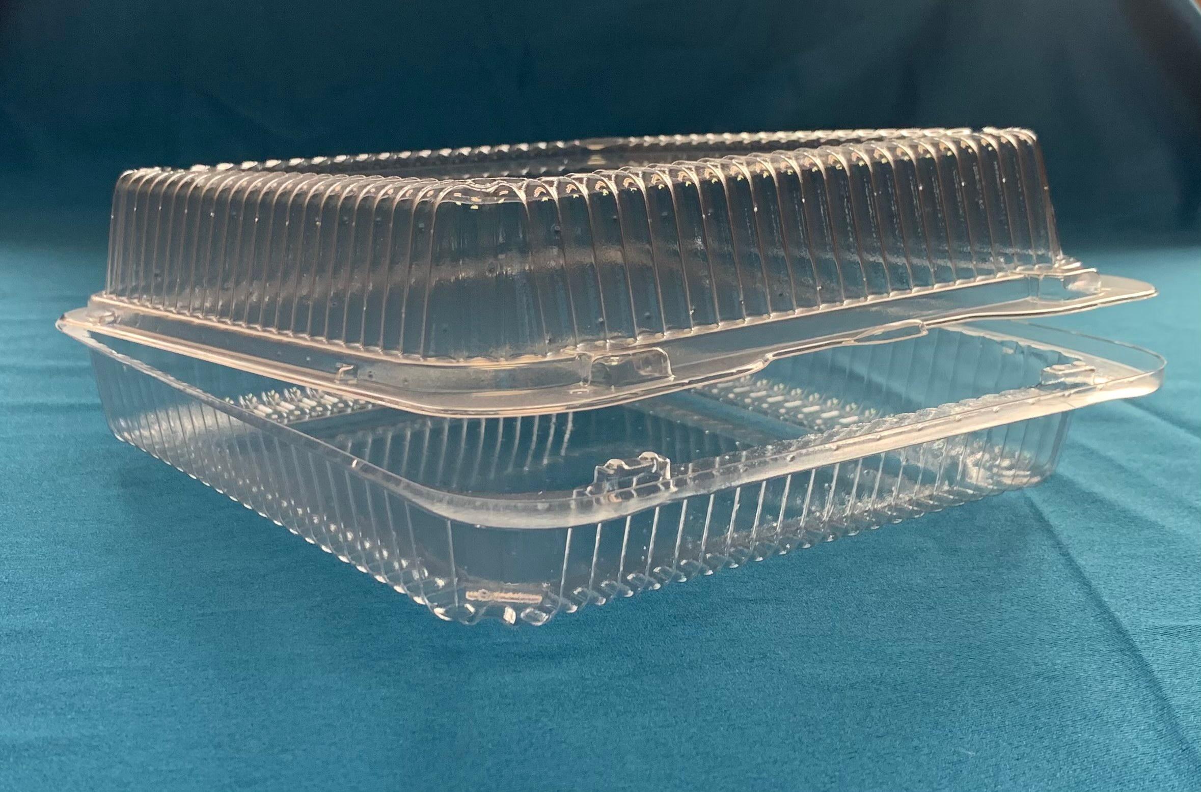 Take-Out Container Hinged Large (LG) 9X9X3 IN Square 250/Case