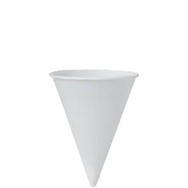 Solo® Cold Cup Cone 4 OZ Treated Paper White 200 Count/Pack 25 Packs/Case 5000 Count/Case