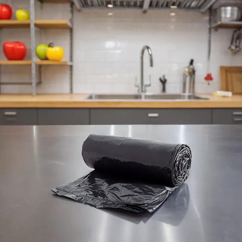Can Liner 40X58 IN Black Plastic 1.5MIL Coreless 10 Count/Pack 10 Packs/Case 100 Count/Case