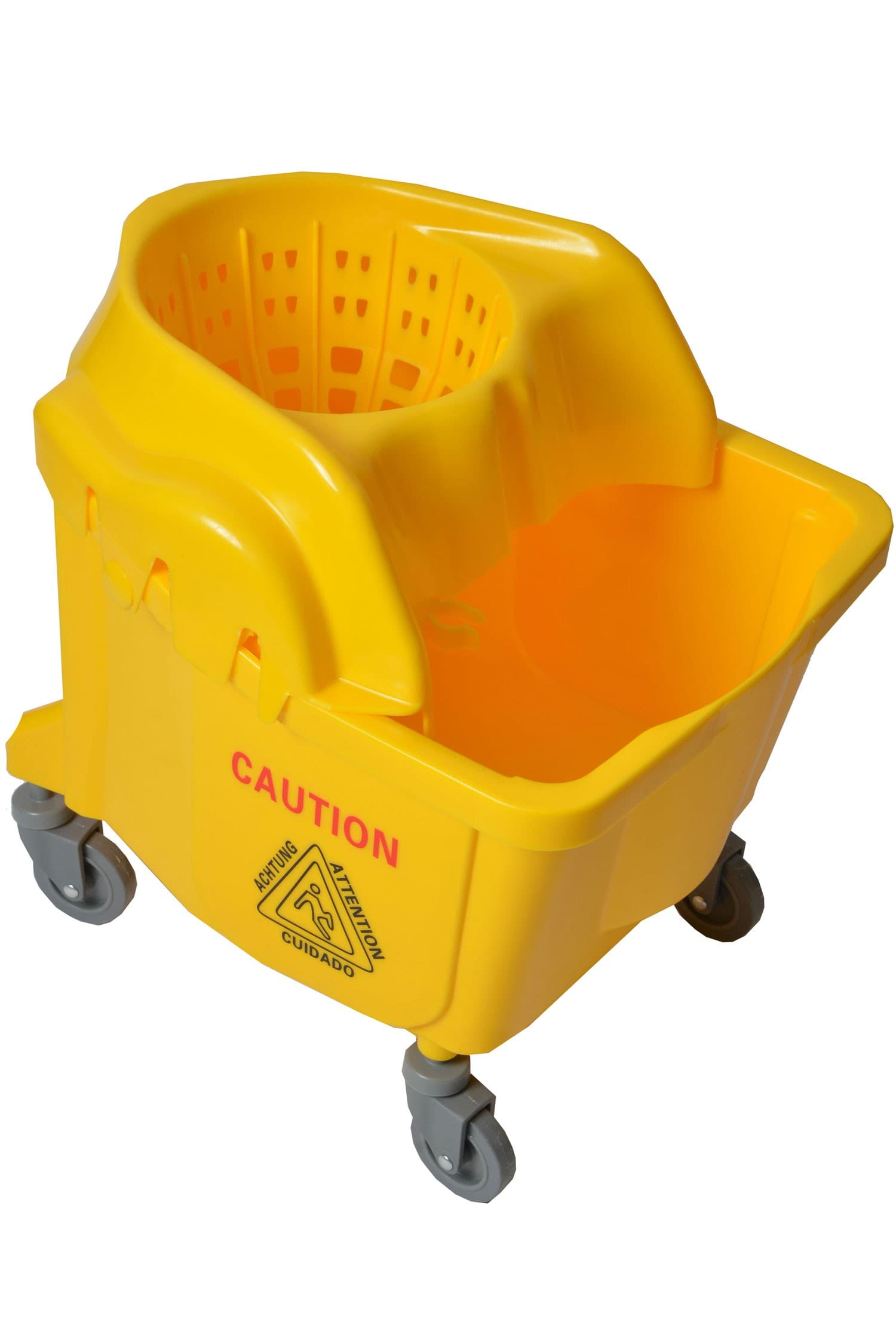 Mop Bucket & Wringer 35 QT Plastic Yellow 1/Each