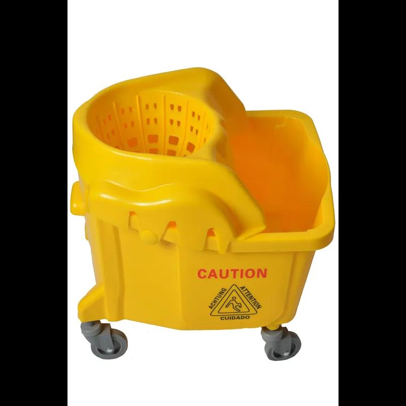 Mop Bucket & Wringer 35 QT Plastic Yellow 1/Each