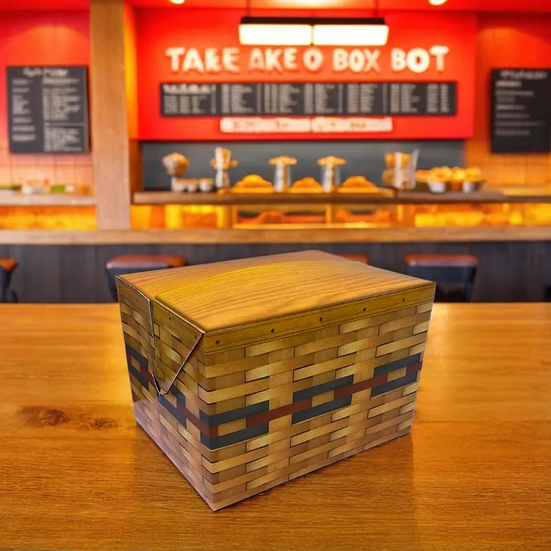 Take-Out Box Fold-Top 9X7X6 IN Rectangle 150/Case