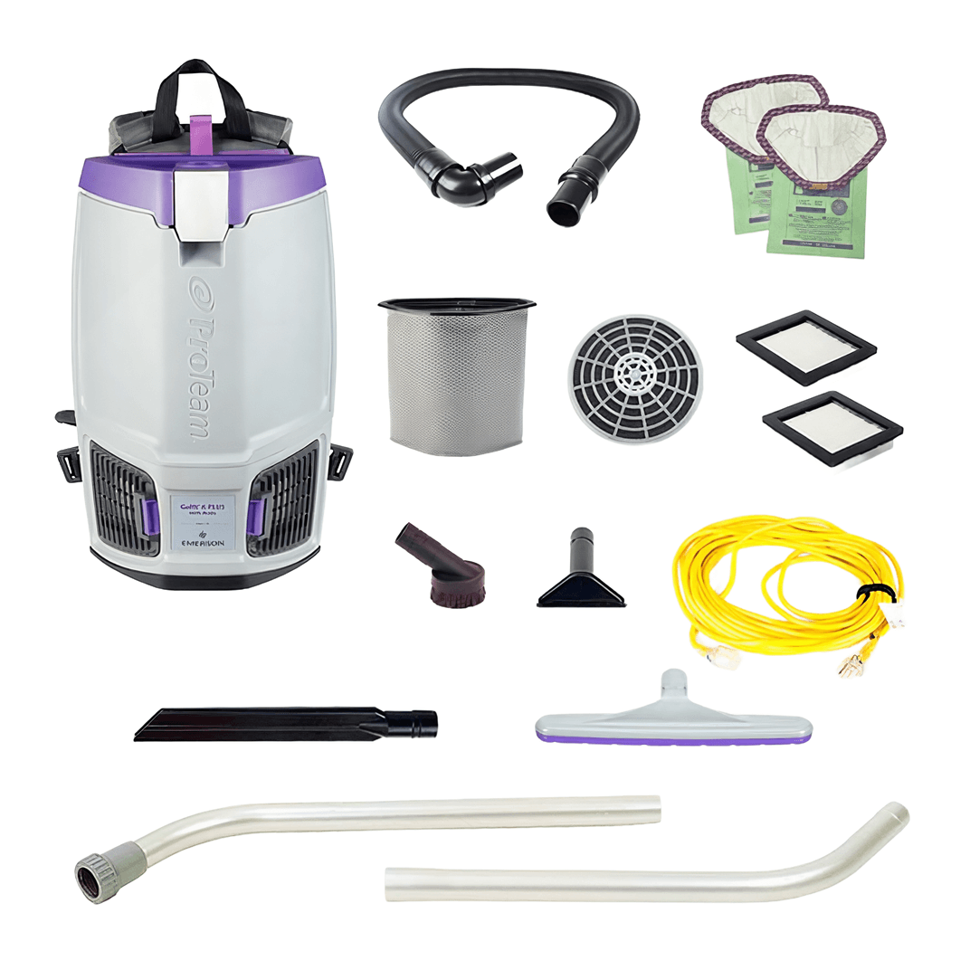 GoFit 6 PLUS Backpack Vacuum 6 QT With Xover Multi-Surface Two-Piece Wand Tool Kit 1/Each