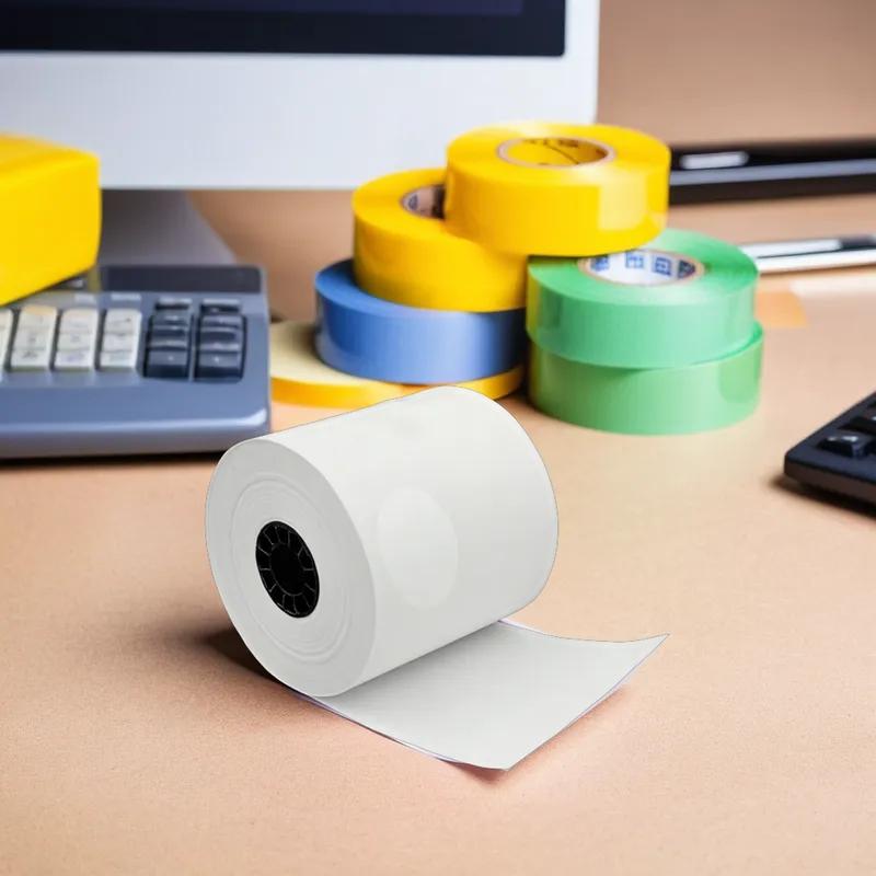 Cash Register Receipt Roll 3IN X95FT White Thermal Paper 50 Rolls/Case