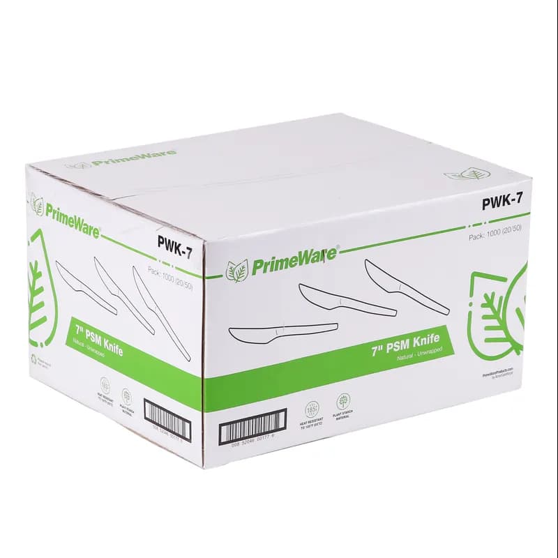 PrimeWare® Knife PSM Natural Heavyweight 50 Count/Pack 20 Packs/Case 1000 Count/Case