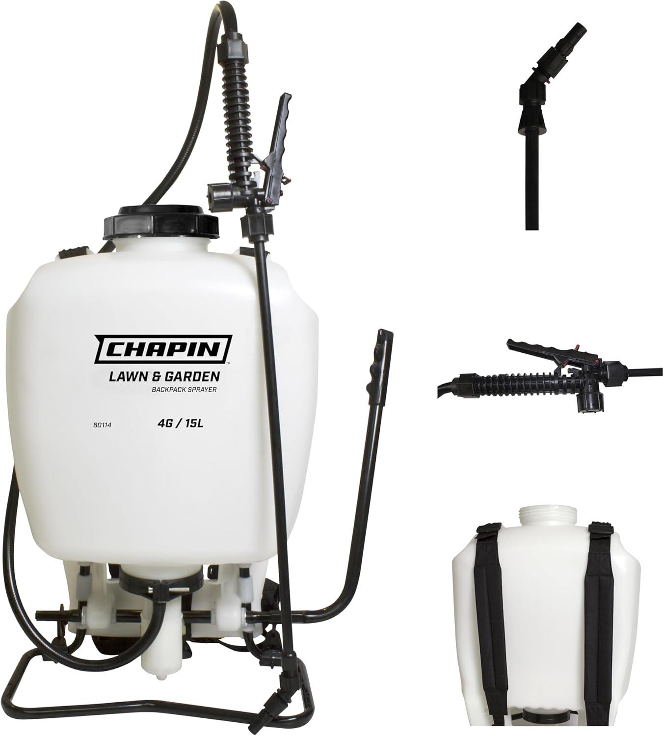 Backpack Sprayer 4 GAL 9X22 IN PP Translucent White With Wand 1/Each