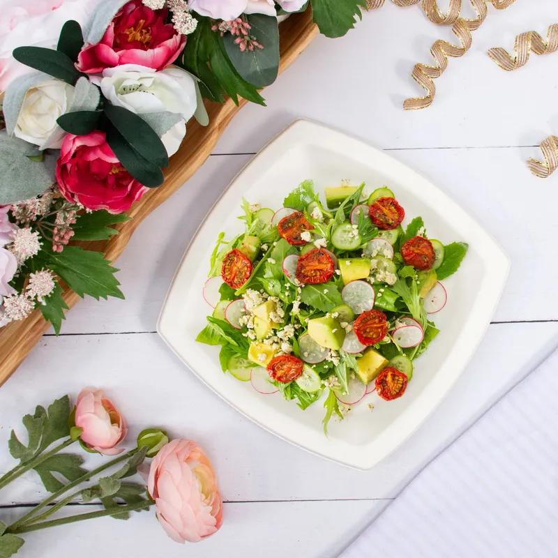 Solo® Bare® by Solo® Eco-Forward® Plate 8.25X8.25X0.777 IN Sugarcane Ivory 125 Count/Pack 4 Packs/Case