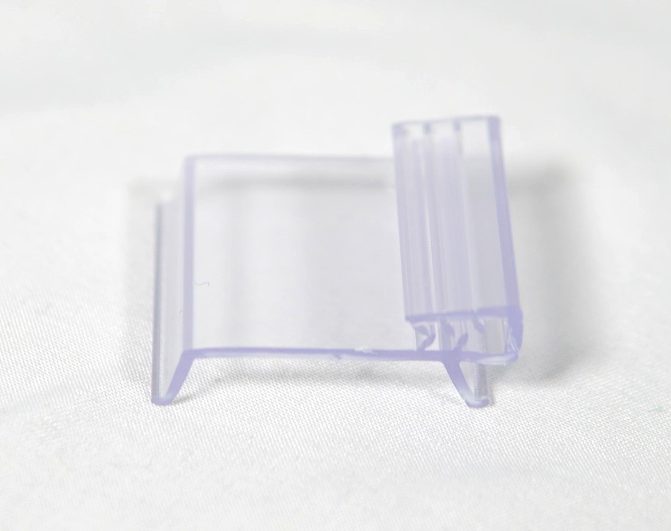 Gee Grip Clips Plastic Clear 100/Pack
