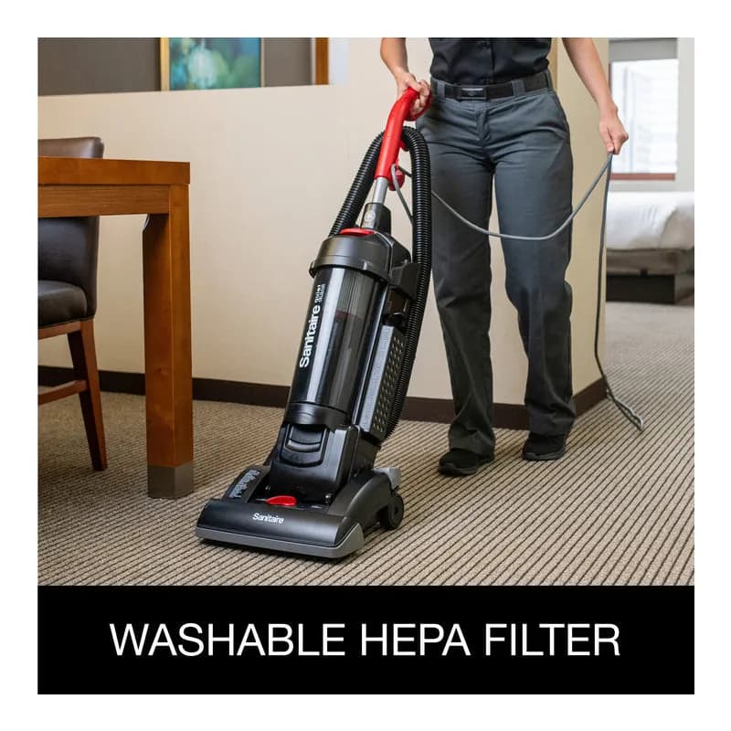 Sanitaire® FORCE® QuietClean® Upright Vacuum 13IN HEPA Filter Dirt Cup 1/Each