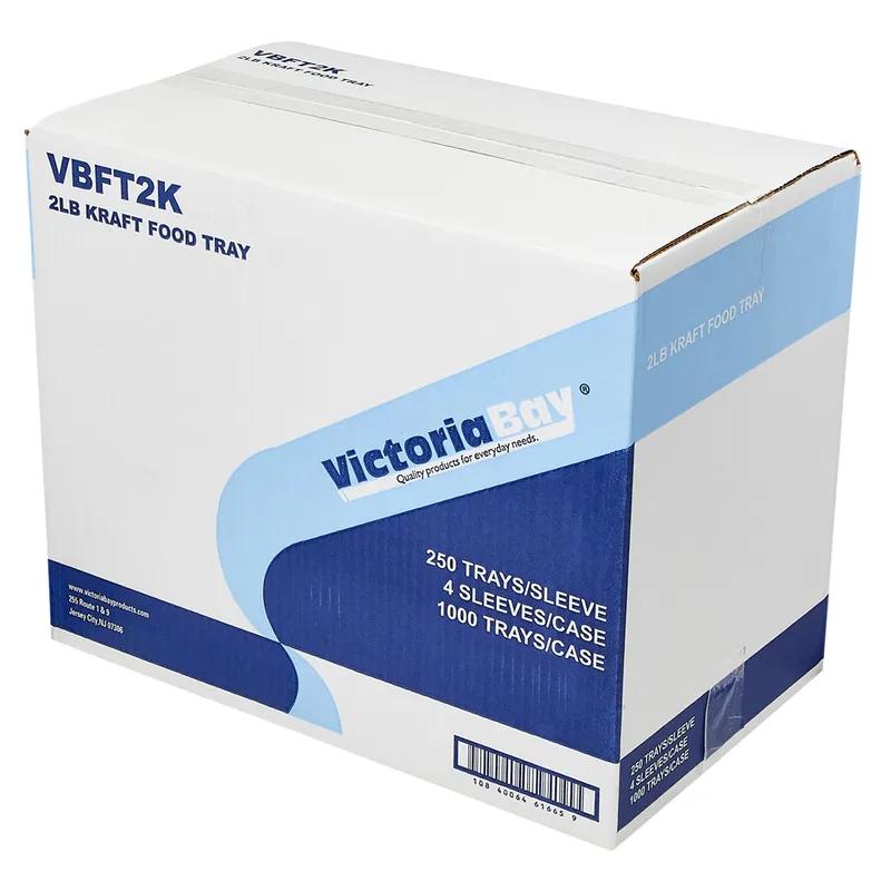 Victoria Bay Food Tray 2 LB Paper Kraft 1000/Case
