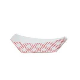 Victoria Bay Food Tray 1 LB Paper Red White Plaid 1000/Case