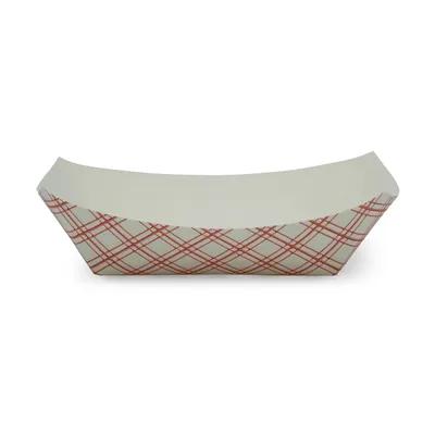 Victoria Bay Food Tray 2 LB Paper Red White Plaid 1000/Case