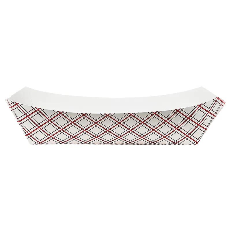 Victoria Bay Food Tray 5 LB Paper Red Plaid 500/Case