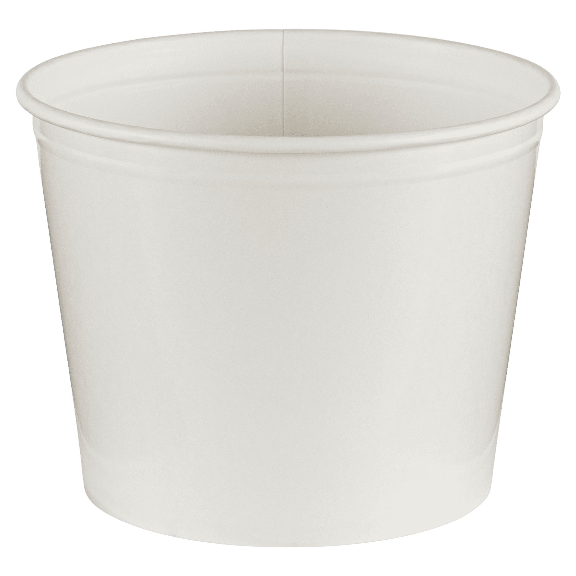 Bucket & Tub 85 OZ SBS Paperboard White Leak Resistant 200/Case
