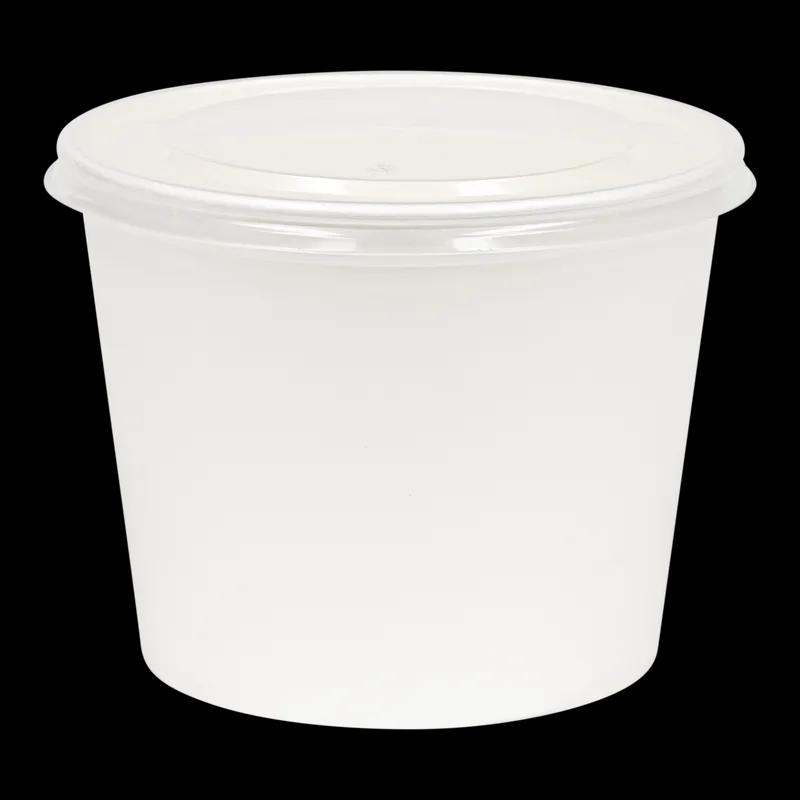 Bucket & Tub Base Medium (MED) 85 OZ SBS Paperboard White Round 200/Case