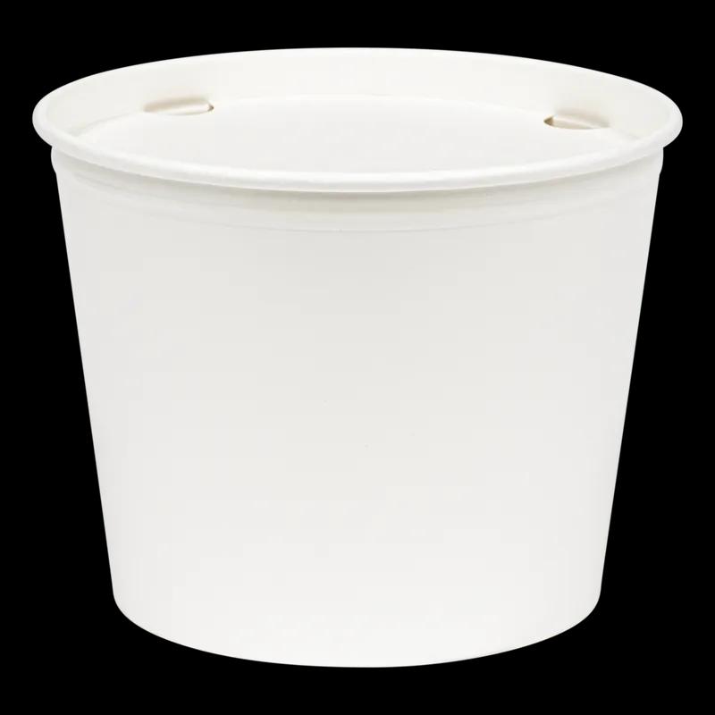 Bucket & Tub Base Medium (MED) 85 OZ SBS Paperboard White Round 200/Case
