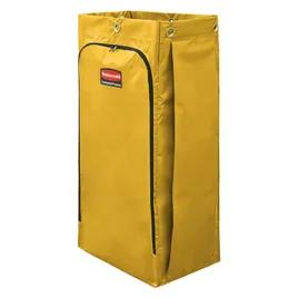 Cleaning Cart Bag Yellow Vinyl 34 Gallon High Capacity 4/Case