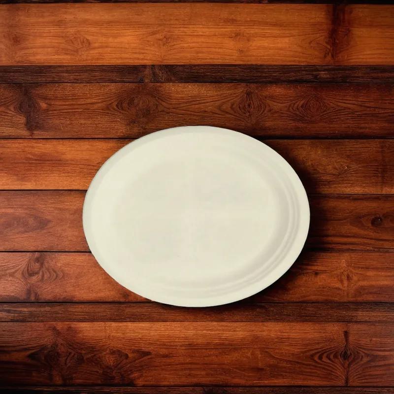 Serving Tray 12 IN Sugarcane Natural Oval 500/Case