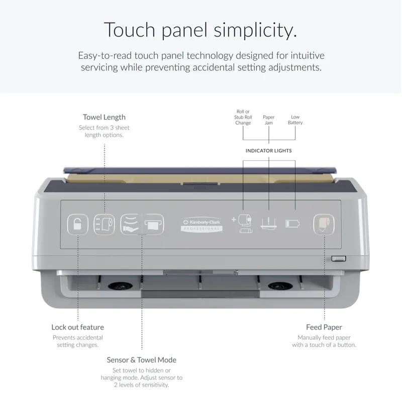 Kimberly-Clark Professional ICON™ Paper Towel Dispenser 17.91X13.5X6.52 IN Stainless Automatic Recessed 1/Each
