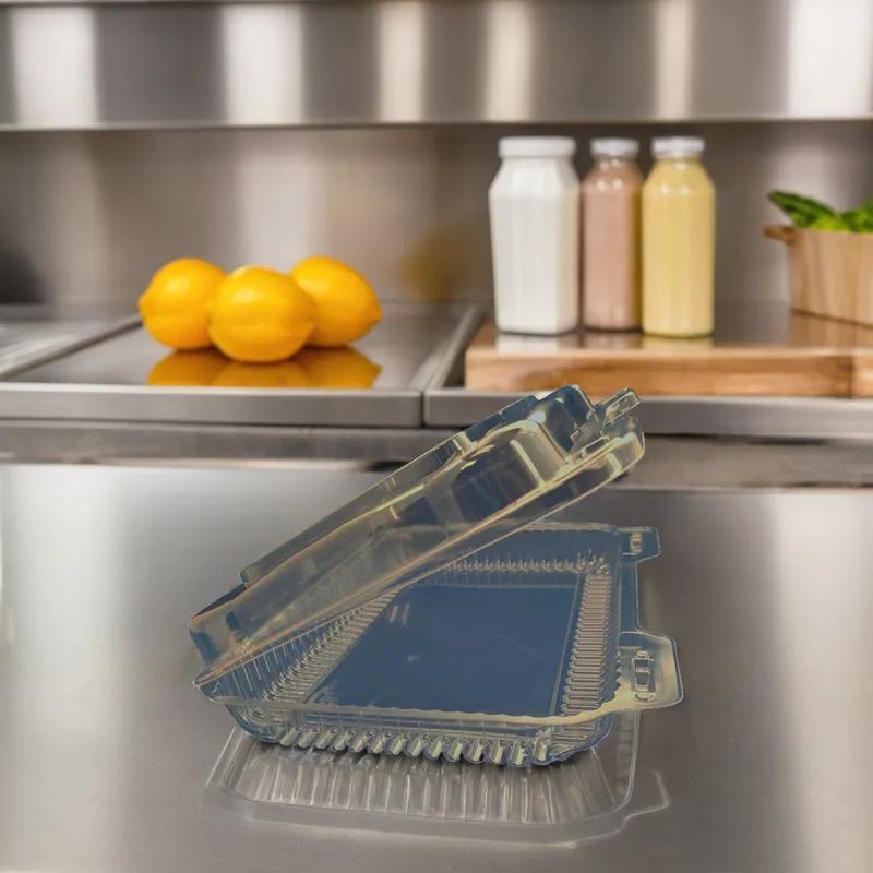 Take-Out Container Hinged 9.375X6.75X2 IN Clear 350/Case