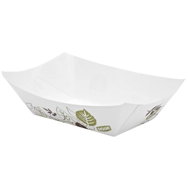 Dixie® Kant Leek® Food Tray 0.5 LB Single Wall Poly-Coated Paper Multicolor Pathways Rectangle 1000/Case